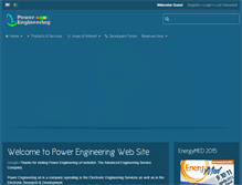 Tablet Screenshot of powerengineeringsrl.com